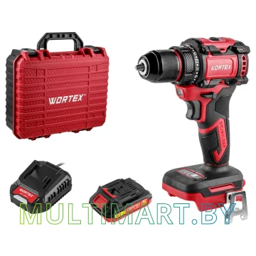 Дрель-шуруповерт Wortex BD 2025 DLi 1329835 (с 1-им АКБ 1.5 Ач, кейс)